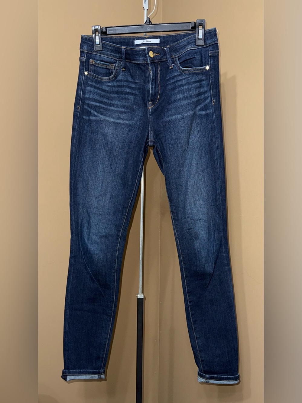 SAM ELDERMAN Dark Blue Slim Jeans. Size 28.